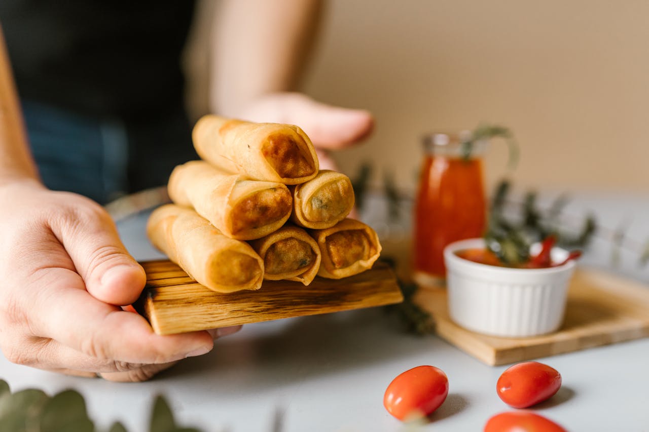 Veg Noodle Spring Rolls